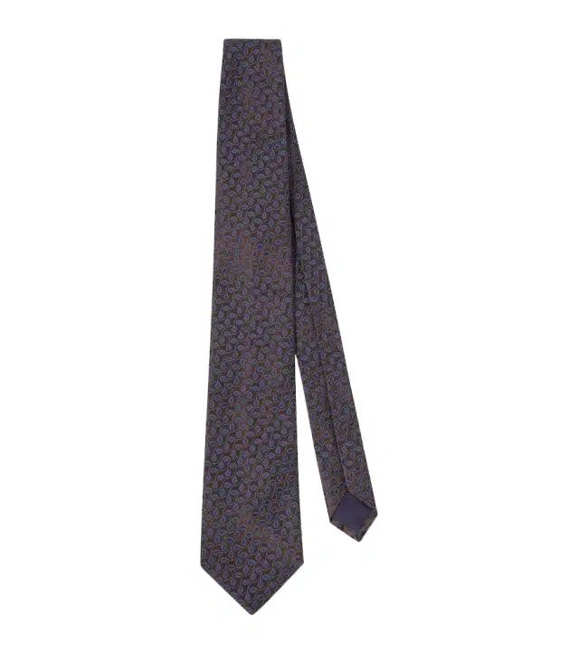 Silk jacquard tie