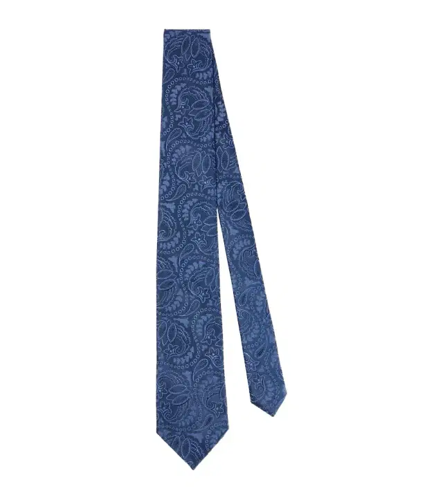 Paisley silk jacquard tie