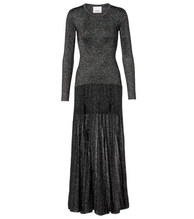 Isabel Marant Guetty pleated maxi dress