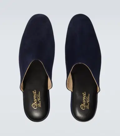 Charvet Leather-lined suede slippers | Thumbnail 4 Charvet Leather-lined suede slippers | Thumbnail 4