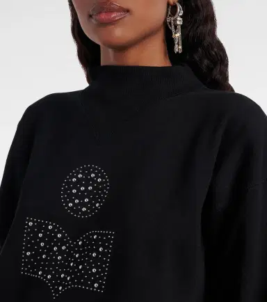 Marant Étoile Moby logo cotton-blend fleece sweatshirt | Thumbnail 5 Marant Étoile Moby logo cotton-blend fleece sweatshirt | Thumbnail 5