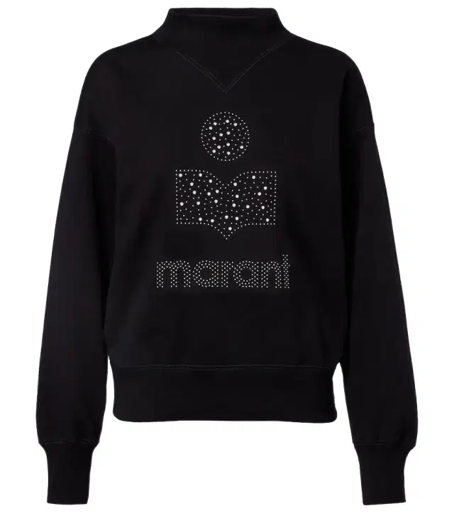 Moby logo cotton-blend fleece sweatshirt