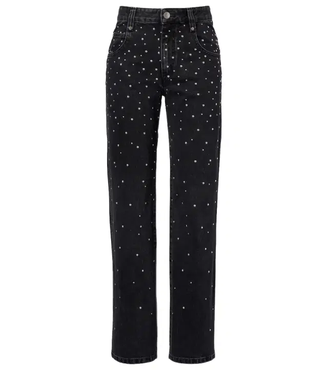 Marant Etoile Embellished straight jeans