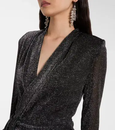 Isabel Marant Cinay lamé wrap top | Thumbnail 5 Isabel Marant Cinay lamé wrap top | Thumbnail 5