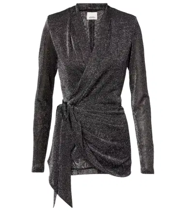 Isabel Marant Cinay lamé wrap top | Thumbnail 1 Isabel Marant Cinay lamé wrap top | Thumbnail 1