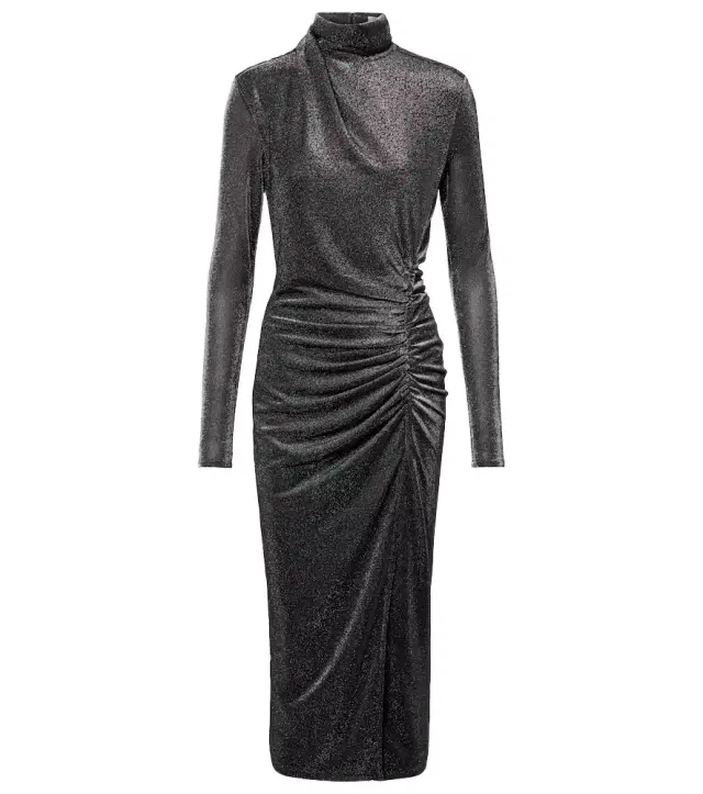 Marant Etoile Jenisa draped gathered midi dress