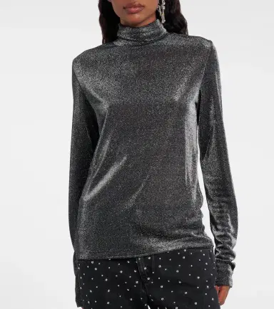 Marant Etoile Jadia jersey lamé turtleneck top | Thumbnail 2 Marant Etoile Jadia jersey lamé turtleneck top | Thumbnail 2