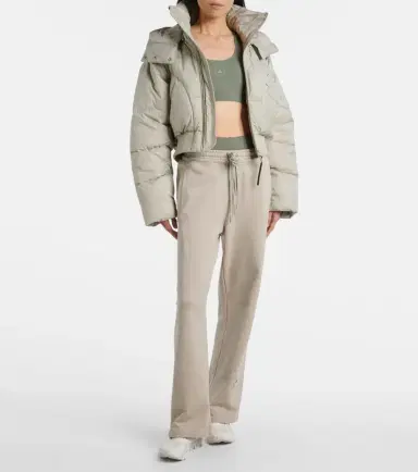adidas by Stella McCartney Quilted cropped puffer jacket | Thumbnail 3