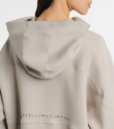 Adidas by Stella McCartney Logo cotton-blend jersey hoodie | Thumbnail 5