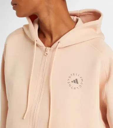 Adidas by Stella McCartney Cropped cotton-blend hoodie | Thumbnail 2