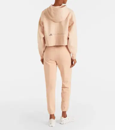 Adidas by Stella McCartney Cropped cotton-blend hoodie | Thumbnail 4