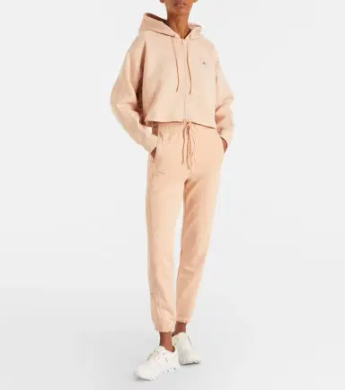 Adidas by Stella McCartney Cropped cotton-blend hoodie | Thumbnail 5