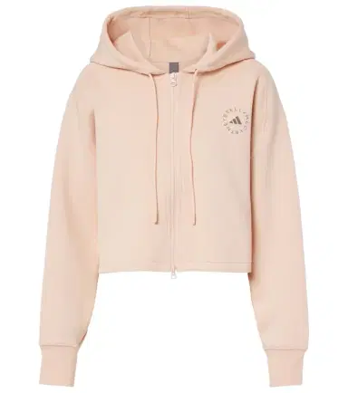 Adidas by Stella McCartney Cropped cotton-blend hoodie | Thumbnail 1