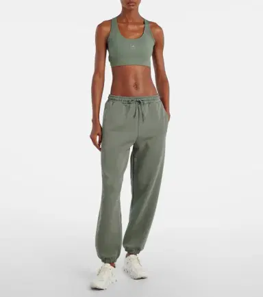 Adidas by Stella McCartney Cotton-blend fleece sweatpants | Thumbnail 3 Adidas by Stella McCartney Cotton-blend fleece sweatpants | Thumbnail 3