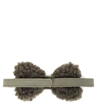 DONSJE Furro leather-trimmed teddy bow tie | Thumbnail 2