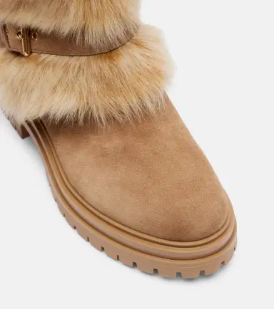 Gianvito Rossi Maverick suede and shearling biker boots | Thumbnail 4 Gianvito Rossi Maverick suede and shearling biker boots | Thumbnail 4
