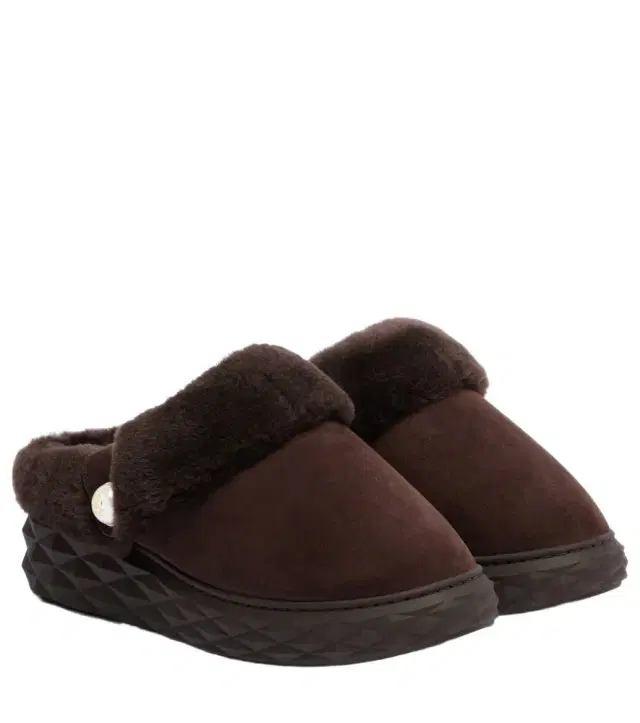 Diamond Maxi Mule F suede slippers