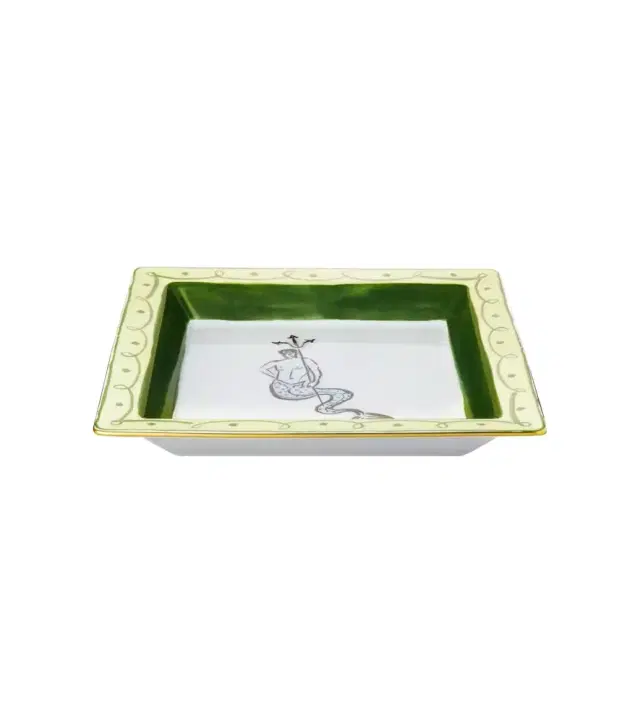 Ginori 1735 Il Viaggio Di Nettuno Large decorative tray by Luke Edward Hall