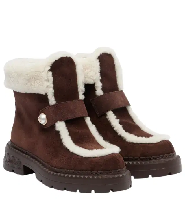 Shea suede and shearling ankle boots