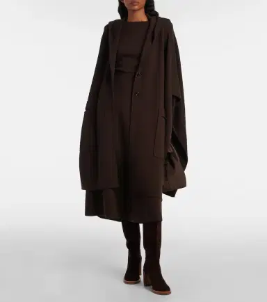 Jardin des Orangers Hooded wool and cashmere cape | Thumbnail 2 Jardin des Orangers Hooded wool and cashmere cape | Thumbnail 2