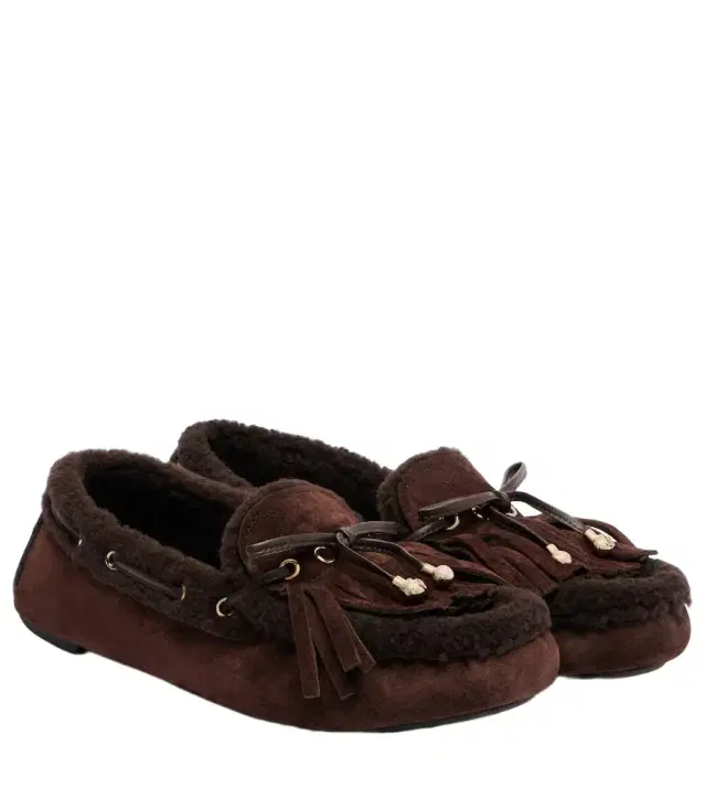 Manon fringed suede boat shoes