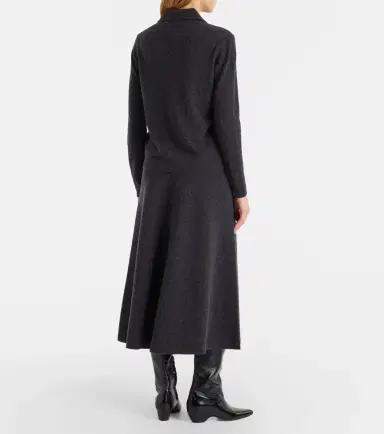 Jardin des Orangers Wool and cashmere midi skirt | Thumbnail 2