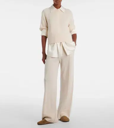 Jardin des Orangers Wool and cashmere wide-leg pants | Thumbnail 3