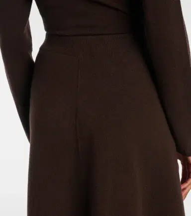 Jardin des Orangers Wool and cashmere midi skirt | Thumbnail 2