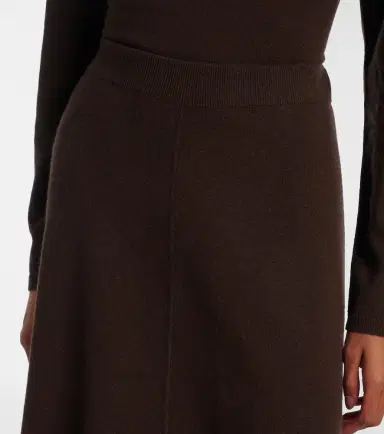 Jardin des Orangers Wool and cashmere midi skirt | Thumbnail 5