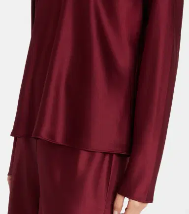 Leset Barb satin turtleneck top | Thumbnail 2