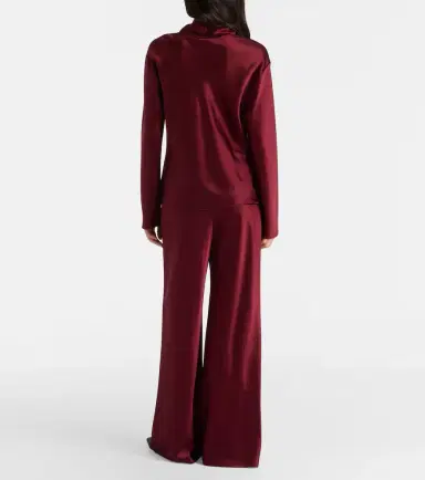 Leset Barb satin turtleneck top | Thumbnail 4