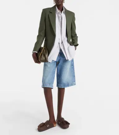 Frame x Amelia Gray Jort high-rise denim shorts | Thumbnail 6 Frame x Amelia Gray Jort high-rise denim shorts | Thumbnail 6