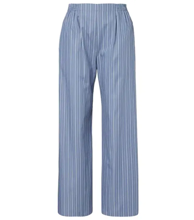 Leset Yoshi cotton-blend twill wide-leg pants