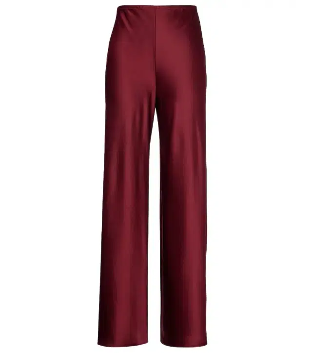 Leset Barb high-rise satin wide-leg pants