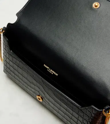 Saint Laurent Cassandre Mini croc-effect leather phone pouch | Thumbnail 2 Saint Laurent Cassandre Mini croc-effect leather phone pouch | Thumbnail 2