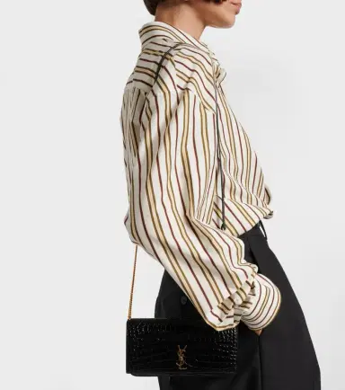 Saint Laurent Cassandre Mini croc-effect leather phone pouch | Thumbnail 7 Saint Laurent Cassandre Mini croc-effect leather phone pouch | Thumbnail 7