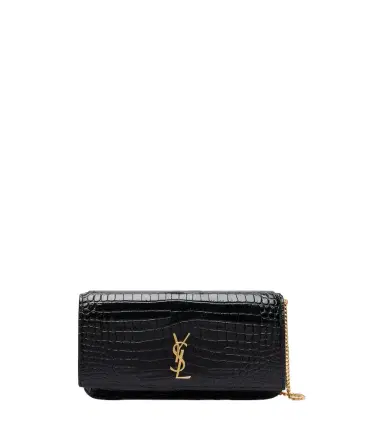 Saint Laurent Cassandre Mini croc-effect leather phone pouch | Thumbnail 1 Saint Laurent Cassandre Mini croc-effect leather phone pouch | Thumbnail 1