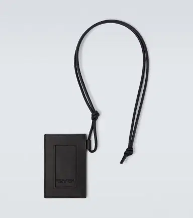 Bottega Veneta Intrecciato leather luggage tag | Thumbnail 3