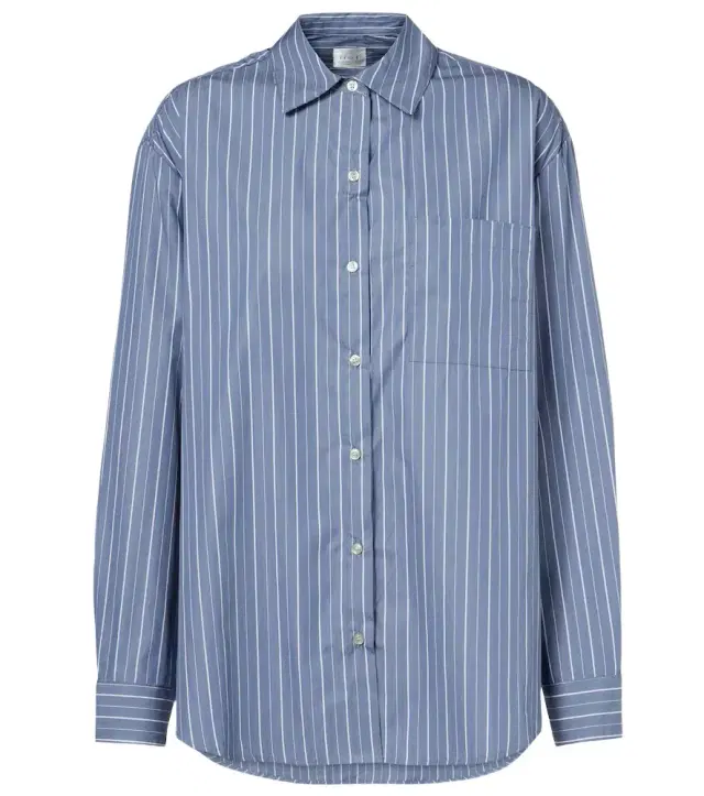 Leset Yoshi striped cotton-blend twill shirt