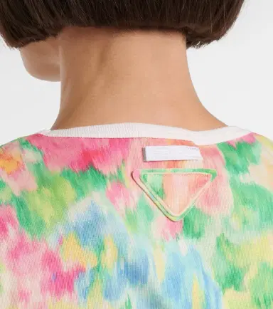 Prada Printed cotton T-shirt | Thumbnail 4