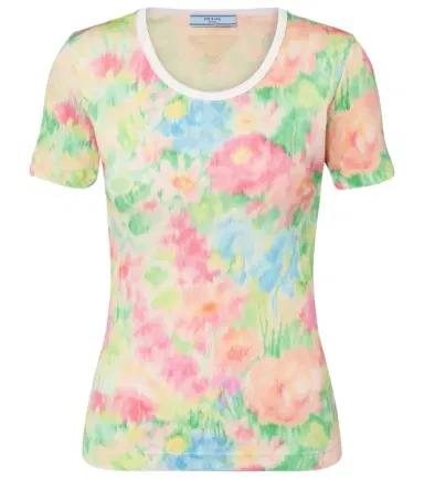 Prada Printed cotton T-shirt | Thumbnail 1