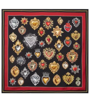 Dolce & Gabbana Printed silk twill scarf | Thumbnail 1