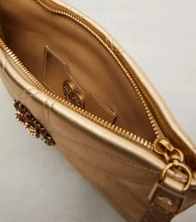 Dolce & Gabbana Devotion Mini metallic leather pouch | Thumbnail 2