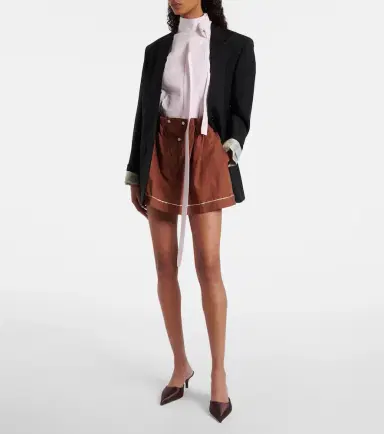 Prada Striped cotton miniskirt | Thumbnail 2
