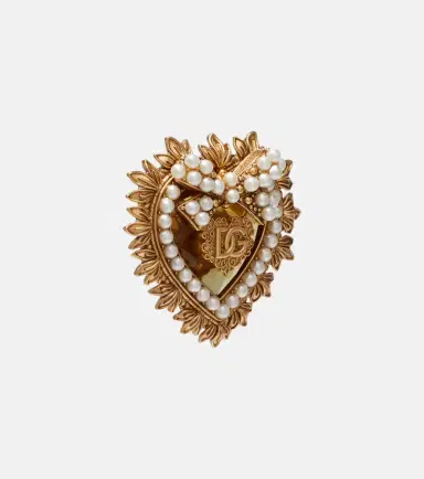 Dolce & Gabbana Devotion embellished clip-on earrings | Thumbnail 2