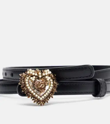 Dolce & Gabbana Devotion embellished leather belt | Thumbnail 2