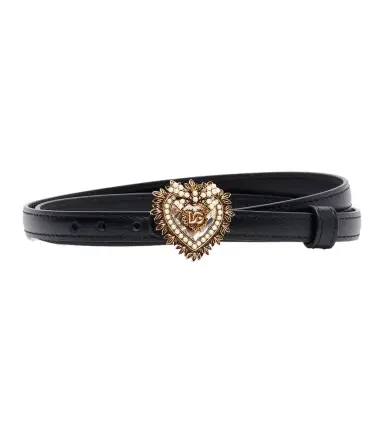 Dolce & Gabbana Devotion embellished leather belt | Thumbnail 1