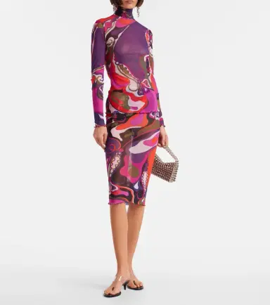 PUCCI Orchidee tulle top | Thumbnail 6 PUCCI Orchidee tulle top | Thumbnail 6