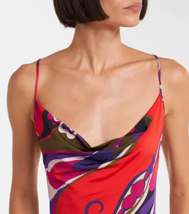 Pucci Orchidee satin jersey minidress | Thumbnail 4