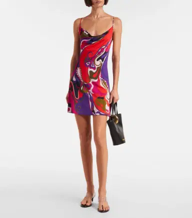 Pucci Orchidee satin jersey minidress | Thumbnail 5